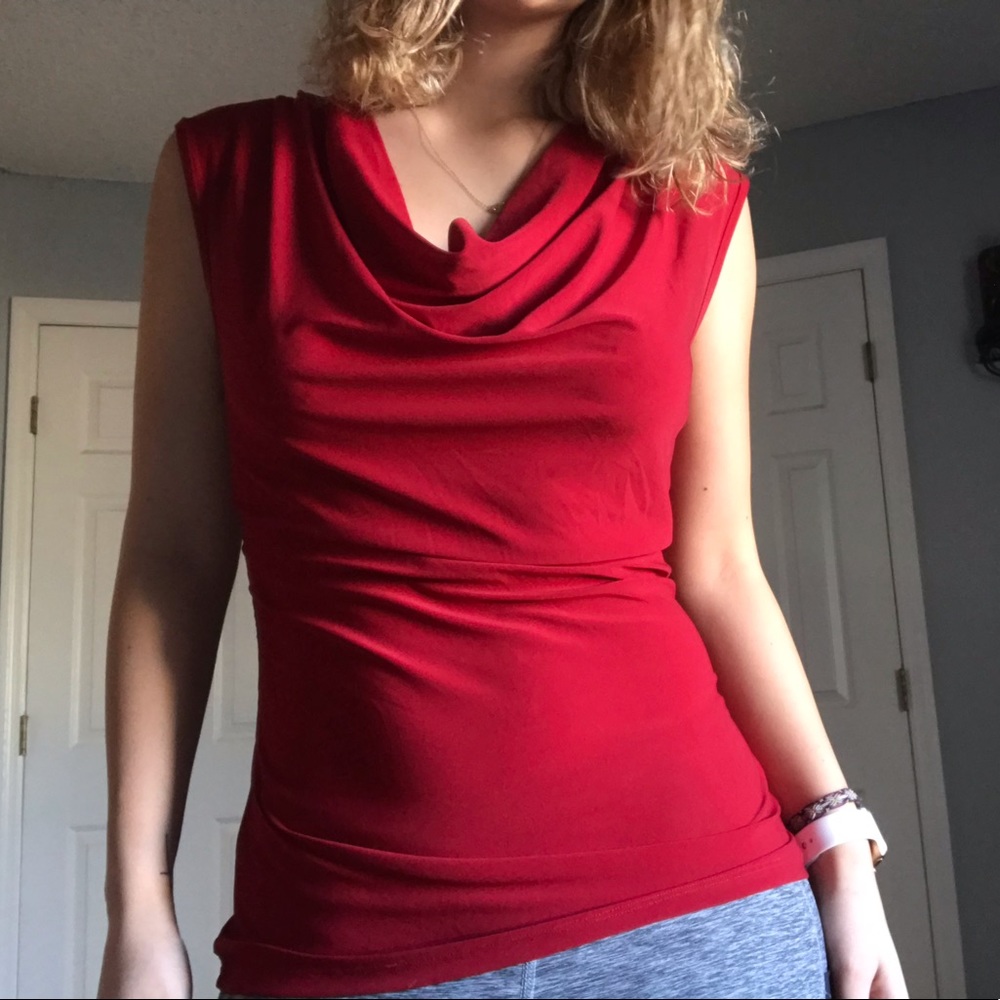 Red velvet top
